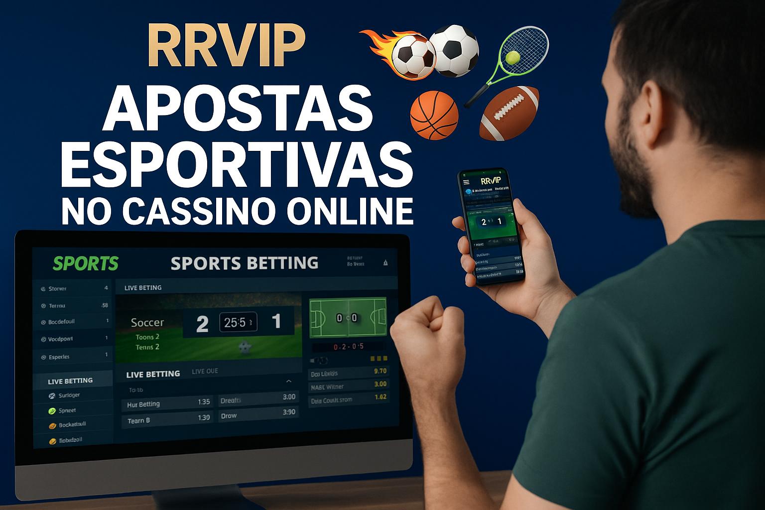 Aposte em apostas esportivas no cassino online RRVIP
