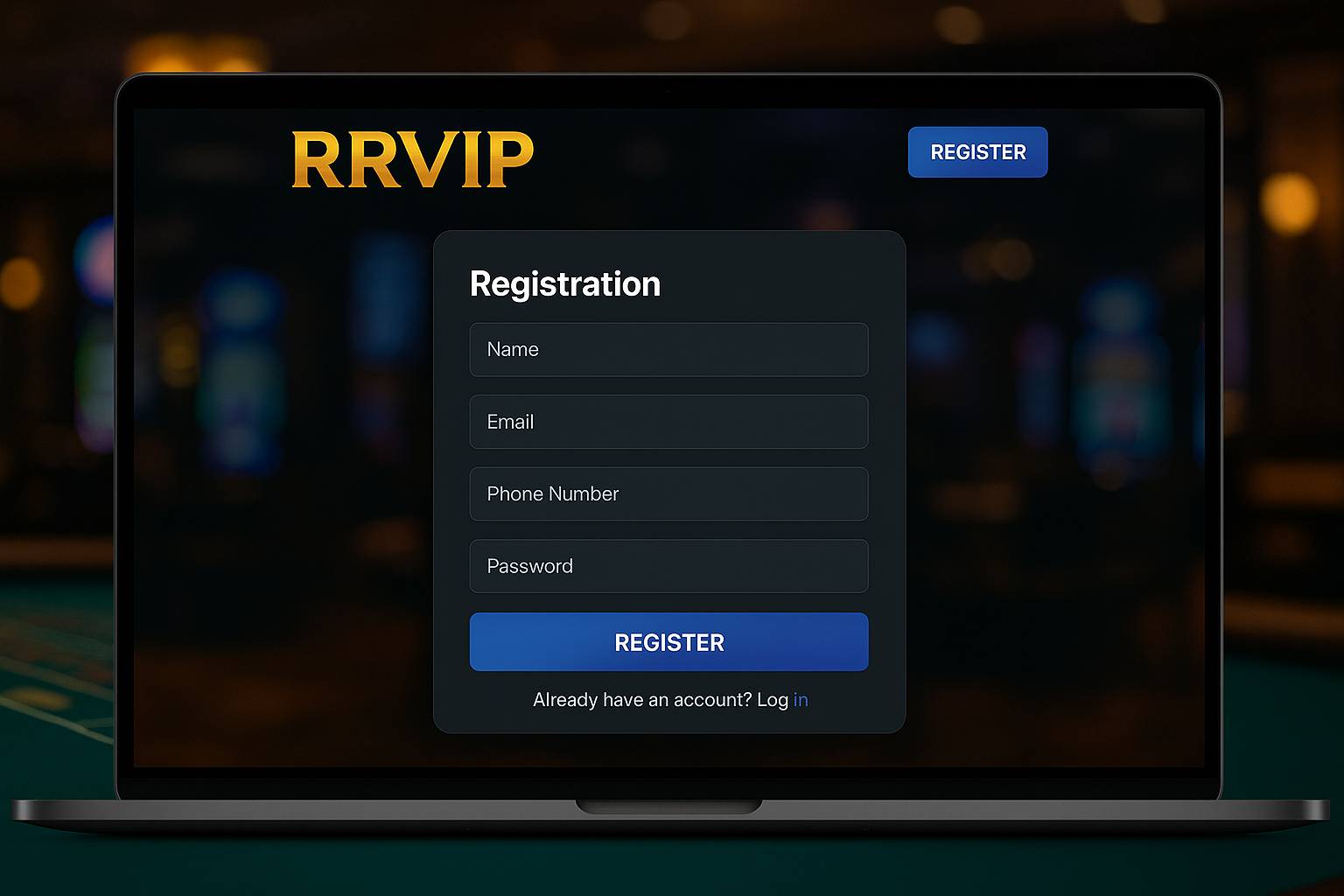 Não Perca tempo, o rRgistro na site RRVIP